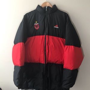Vintage dc United addias bubble jacket